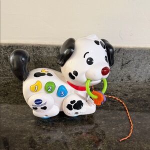 VTech Pull-Along Dalmatian Puppy Learning Toy - White & Black